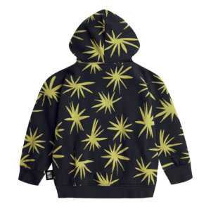black unisex hoodie back