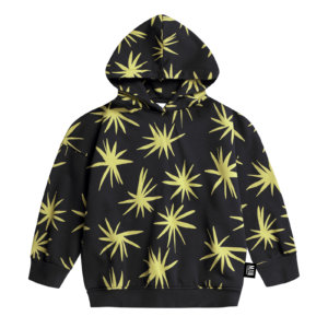 black unisex hoodie front