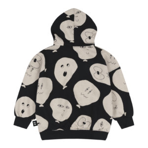 black kids hoodie jacket back