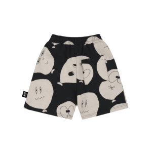 black kids skate shorts back