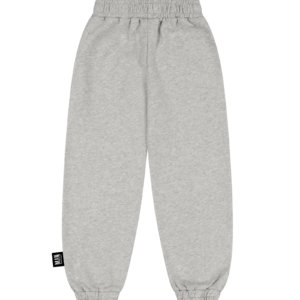 grey melange kids joggers back