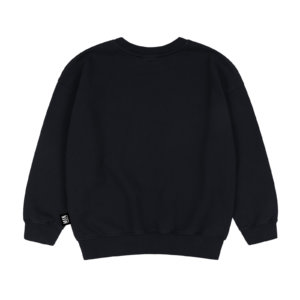 black organic kids sweatshirt back