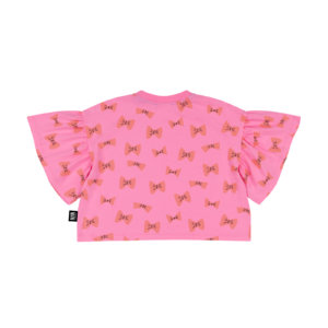 pink bow kids shirt back