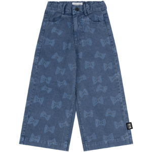 washed blue kids pants