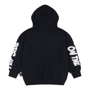 black street hoodie jacket back