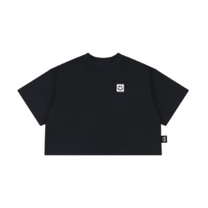 black boxy kids t-shirt