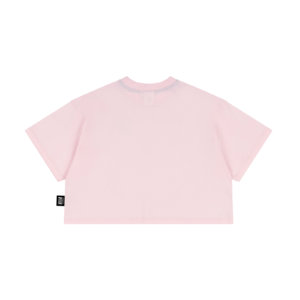 pink boxy kids t-shirt back