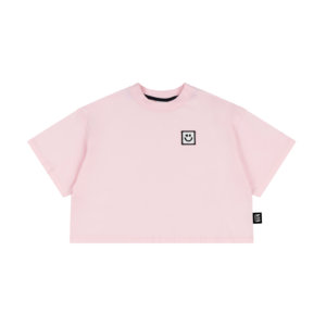 pink boxy kids t-shirt