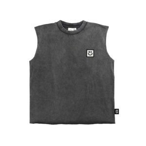 washed grey kids tank