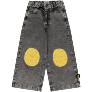 washed grey kids pants