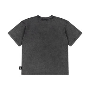 washed grey kids skate tee back