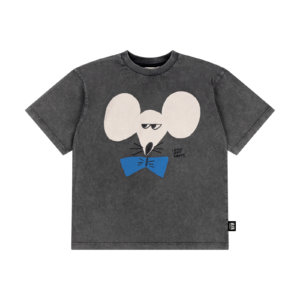 washed grey kids skate tee