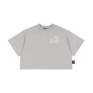 grey boxy kids t-shirt