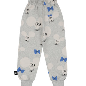 mouse print kids sweatpants back