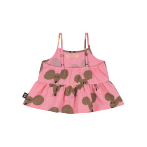 pink mouse kids top back