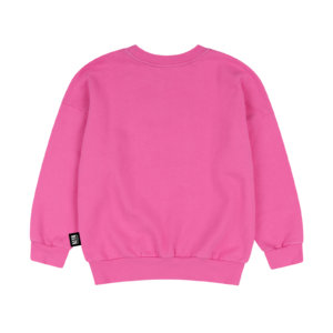 pink organic kids sweater back