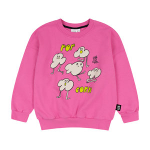 pink organic kids sweater