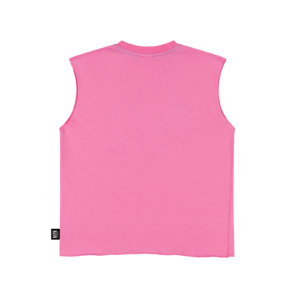 pink organic kids tank back