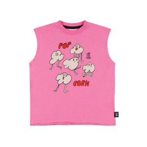 pink organic kids tank