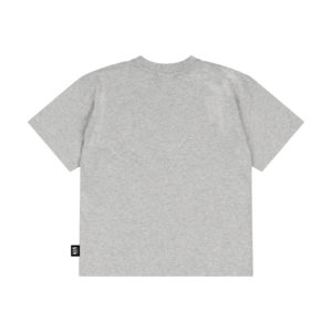 grey melange kids skate tee back
