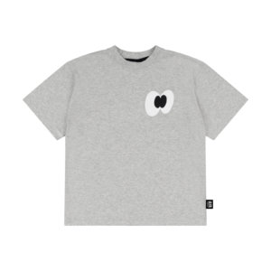 grey melange kids skate tee